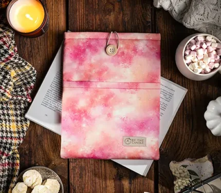 Látkový obal na knihy - booksleeve: Červená mlhovina