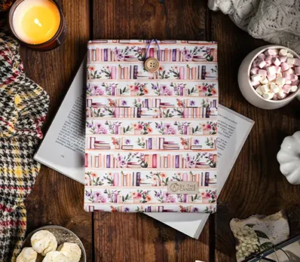 Látkový obal na knihy - booksleeve: Knihovna světlá