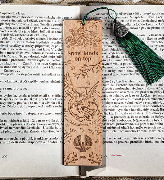 Dřevěná záložka: Balada o ptácích a hadech