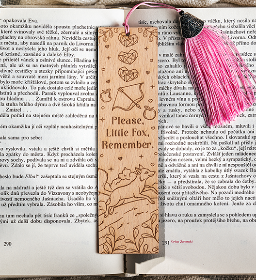 Dřevěná záložka: Bylo nebylo jedno zlomené srdce