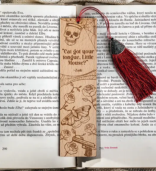 Dřevěná záložka: Haunting Adeline